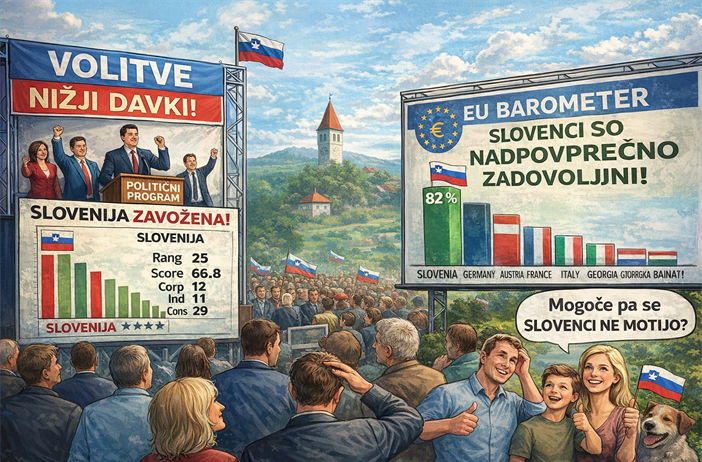 Davčna lestvica Evrope 2025: med metodologijo, normativnimi predpostavkami in realnostjo (Slovenija je 25 od 38 držav)