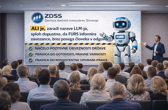 Pravni in tehnični vidik uporabe »Robotka FURS« – praktičnost vs. pravna varnost