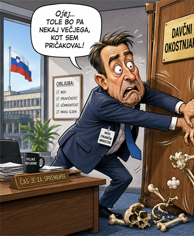 Kateri davčni okostnjaki so še vedno v omari (bivšega?) novega ministra...