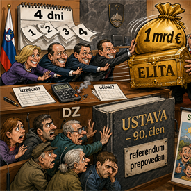 Kdaj in zakaj 90. člen Ustave RS prepoveduje naknadni zakonodajni referendum - tudi v primeru socialne kapice