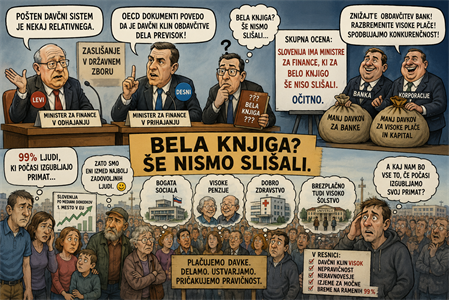 Bela knjiga javno-dajatvenega sistema: najprej resnica o državi, šele nato davčna reforma – rešitev ali ponovna iluzija?