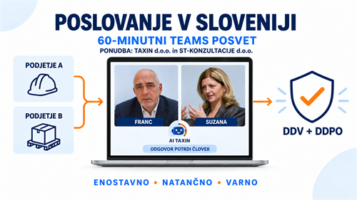 Poslovna enota tujega podjetja (iz R Hrvaške in ZR Nemčije) po ZDDV-1 in ZDDPO-2 – v SLOVENIJI