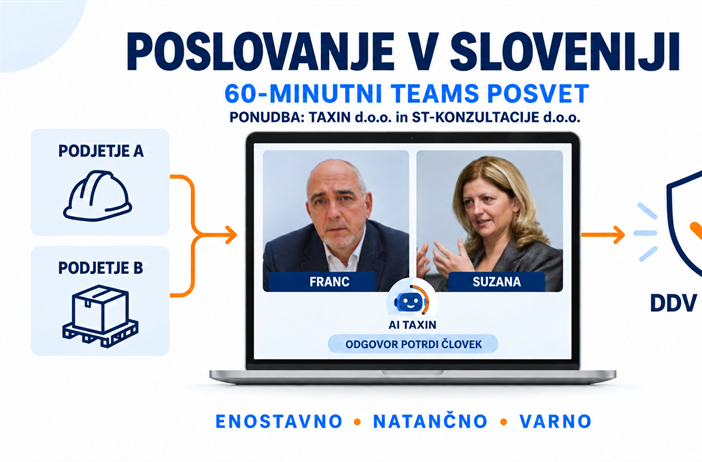 Poslovna enota tujega podjetja (iz R Hrvaške in ZR Nemčije) po ZDDV-1 in ZDDPO-2 – v SLOVENIJI
