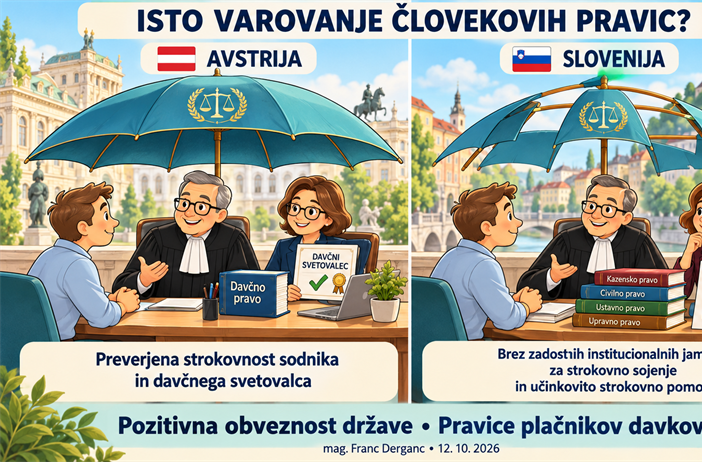 Načelo pozitivne obveznosti države pri sodnem varstvu plačnikov davkov