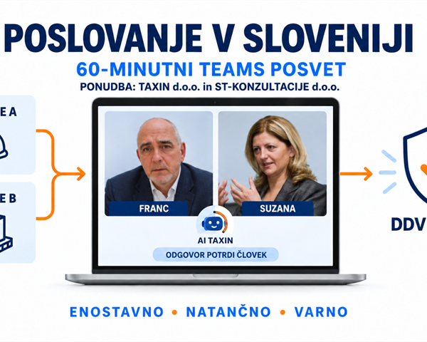 Poslovna enota tujega podjetja (iz R Hrvaške in ZR Nemčije) po ZDDV-1 in ZDDPO-2 – v SLOVENIJI